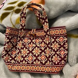 Vera Bradley burgundy medallion 2006 retired pattern small purse